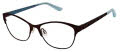 GX by Gwen Stefani GX042 PIET Burgundy (BUR) Eyeglasses - Color Image