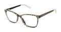 GX by Gwen Stefani GX081 Gold Houndstooth Print (GLD) Eyeglasses - Color Image