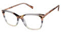 GX by Gwen Stefani GX108 Grey Stripe (GRY) Eyeglasses - Color Image