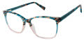 GX by Gwen Stefani GX104 Teal/Multi (TEA) Eyeglasses - Color Image