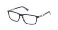 Harley-Davidson HD50026 Blue/Horn (091) Eyeglasses - Color Image