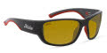 Hobie Bluefin Float BLUEFIN FLOAT HANK CHERRY SATIN BLACK / RED RUBBER FRAME / SIGHTMASTER+ POLARIZED NYLON LENS (BLUEFIN-B016238) Sunglasses - Color Image