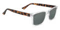 Hobie Flats FLATS SHINY CRYSTAL CLEAR FRAME / TORT TEMPLES / GREY POLARIZED PC LENS (FLATS-142808) Sunglasses - Color Image