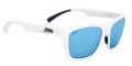 Hobie Woody Sport SPORT SATIN WHITE FRAME / GREY W/ COBALT MIRROR POLARIZED PC LENS (WOODYSP-111168) Sunglasses - Color Image