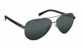 Hobie Broad Shiny Gunmetal/Grey Polarized PC Lenses (BROAD-909008) Sunglasses - Color Image