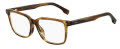 Hugo Boss BOSS 1480/F Striped Brown Ruthenium (6KM) Eyeglasses - Color Image