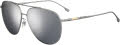 Hugo Boss Boss 1296/F/S Matte Ruthenium / Silver Mirror (0R81/T4) Sunglasses - Color Image
