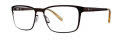 Jhane Barnes Lemniscate Brown Eyeglasses - Color Image