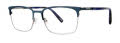 Jhane Barnes Modus Navy Eyeglasses - Color Image