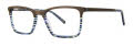 Jhane Barnes Row of Operations Auburn Blue Eyeglasses - Color Image