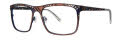 Jhane Barnes Skew Lines Brown/Blue Eyeglasses - Color Image