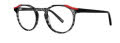 Jhane Barnes Tessellate Black Eyeglasses - Color Image