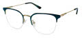 Jill Stuart JS 445 Turquoise Gold (3) Eyeglasses - Color Image