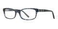 Jones New York J243 - Petite Blue Leopard Eyeglasses - Color Image