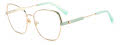 Kate Spade Zeena/G Gold Green (0PEF) Eyeglasses - Color Image