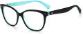 Kate Spade Adrie Black Blue (0D51) Eyeglasses - Color Image