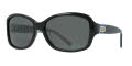 Kate Spade Annika/P/S Black-Blue Spades / Gray Polarized (JEDP/RA) Sunglasses - Color Image