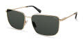 Kenneth Cole KC7268 Gold / Green Polarized (32R) Sunglasses - Color Image