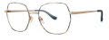 Kensie Incognito Navy Gold Eyeglasses - Color Image