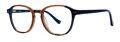 Kensie Abstract Brown (BR) Eyeglasses - Color Image