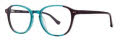 Kensie Abstract Turquoise (TQ) Eyeglasses - Color Image