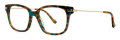Kensie Cherish Turquoise Tortoise (TU) Eyeglasses - Color Image