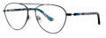 Kensie Flourish Black (BK) Eyeglasses - Color Image