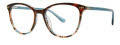 Kensie Kiki Brown Turquoise Eyeglasses - Color Image