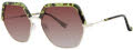 Kensie Feel Pretty Green Tortoise Sunglasses - Color Image