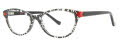 Kensie Girl Squad Black Crackle Eyeglasses - Color Image