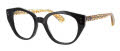 Lafont Nightclub Black (100) Eyeglasses - Color Image