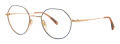 Lafont Issy & La Declic Blue/Gold (035) Eyeglasses - Color Image