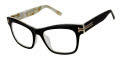 L.A.M.B. LA109 Black Bone - BLK Eyeglasses - Color Image