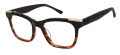 L.A.M.B. LA111 Black Horn Fade - BLK Eyeglasses - Color Image
