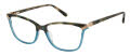L.A.M.B. LA112 Teal Marble -TEA Eyeglasses - Color Image