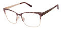 L.A.M.B. LA122 Eggplant/Rose Gold - EGG Eyeglasses - Color Image