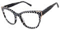 L.A.M.B. LA125 Grey Checkert (BLC) Eyeglasses - Color Image