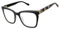 L.A.M.B. LA126 Black (BLK) Eyeglasses - Color Image