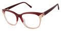 L.A.M.B. LA131 Burgundy (BUR) Eyeglasses - Color Image