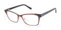 L.A.M.B. LA074 Burgundy Rose Gold (BUR) Eyeglasses - Color Image