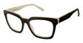 L.A.M.B. LA043 - Kaeli Black Bone (BLK) Eyeglasses - Color Image