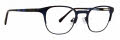 Life is Good Cash Matte Navy Eyeglasses - Color Image
