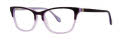 Lilly Pulitzer Girls Keegan Purple Fox Eyeglasses - Color Image