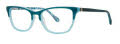 Lilly Pulitzer Girls Keegan Teal Spot Eyeglasses - Color Image