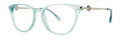 Lilly Pulitzer Marysol Mint Shimmer Eyeglasses - Color Image