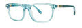 Lilly Pulitzer Girls Aubra Mini Teal Shimmer Eyeglasses - Color Image
