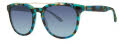 Lilly Pulitzer Luni Teal Tortoise Sunglasses - Color Image