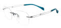 Line Art XL 2168 Teal Eyeglasses - Color Image