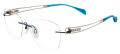 Line Art XL 2174 Teal Eyeglasses - Color Image