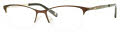 Liz Claiborne L 654 Matte Brown Gold (0UFM) Eyeglasses - Color Image